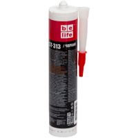 Термостійкий силіконовий герметик чорний BeLife (ST-313), 310 мл