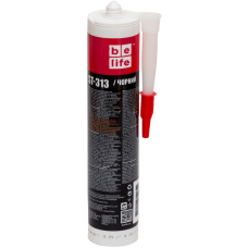 Термостійкий силіконовий герметик чорний BeLife (ST-313), 310 мл