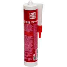 Термостійкий силіконовий герметик червоний BeLife (ST-315), 310 мл