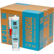 Універсальний силіконовий герметик прозорий BeLife (SU-310), 310 мл