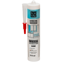 Універсальний силіконовий герметик білий BeLife (SU-311), 310 мл