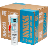 Універсальний силіконовий герметик білий BeLife (SU-311), 310 мл