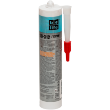 Універсальний силіконовий герметик сірий BeLife (SU-312), 310 мл