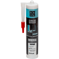 Універсальний силіконовий герметик чорний BeLife (SU-313), 310 мл