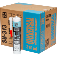 Універсальний силіконовий герметик чорний BeLife (SU-313), 310 мл