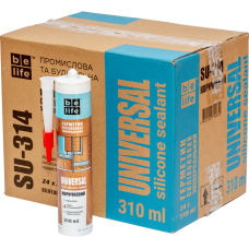 Універсальний силіконовий герметик коричневий BeLife (SU-314), 310 мл