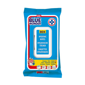 Серветки вологі для прибирання Blue Wonder 80 шт (02070)