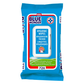 Серветки вологі для прибирання Blue Wonder 72 шт (02056)