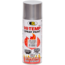 Универсальная акриловая аэрозольная эмаль Bosny Hi-Temp серебряная 400°C (0300)