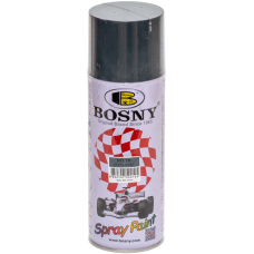 Универсальная акриловая аэрозольная эмаль Bosny серая сталь (10) RAL 7011
