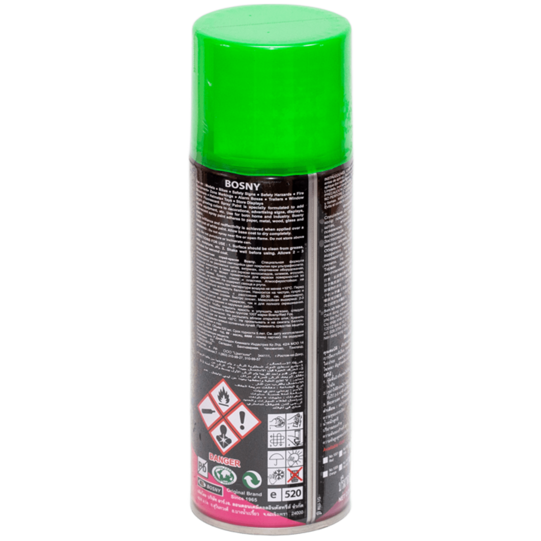 Универсальная аэрозольная эмаль Bosny Fluorrescent зеленая (В-1003) Универсальная аэрозольная эмаль Bosny Fluorrescent зеленая (В-1003)