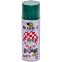 Универсальная акриловая аэрозольная эмаль Bosny темно-зеленый (13) RAL 6005