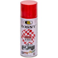 Универсальная акриловая аэрозольная эмаль Bosny темно-красный (23) RAL 3020