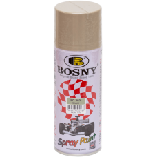 Универсальная акриловая аэрозольная эмаль Bosny серо-белый (303) RAL 7032