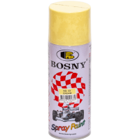 Универсальная акриловая аэрозольная эмаль Bosny бледно-желтый (33) 