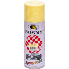Универсальная акриловая аэрозольная эмаль Bosny бледно-желтый (33) 