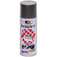 Универсальная акриловая аэрозольная эмаль Bosny светло-серый (34) RAL 7011