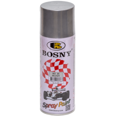Универсальная акриловая аэрозольная эмаль Bosny алюминевое серебро металлик (В-361)