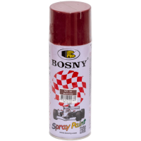 Универсальная акриловая аэрозольная эмаль Bosny бордовый (38) RAL 3007