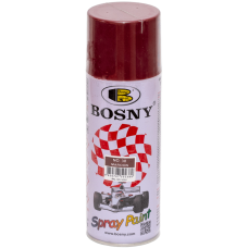Универсальная акриловая аэрозольная эмаль Bosny бордовый (38) RAL 3007