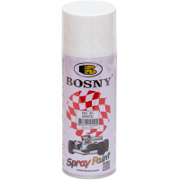 Універсальна акрилова аерозольна емаль Bosny білий (40) RAL 9003