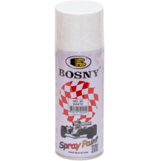 Универсальная акриловая аэрозольная эмаль Bosny белый (40) RAL 9003