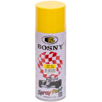 Универсальная акриловая аэрозольная эмаль Bosny желтый (41) RAL 1018
