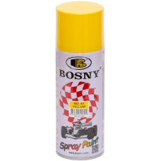 Универсальная акриловая аэрозольная эмаль Bosny желтый (41) RAL 1018