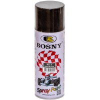 Универсальная акриловая аэрозольная эмаль Bosny черный бархатистоматовый (5) 