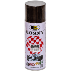 Універсальна акрилова аерозольна емаль Bosny чорний шовковистоматовий (5) 