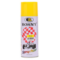 Универсальная акриловая аэрозольная эмаль Bosny желтый (41) RAL 1018