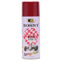 Универсальная акриловая аэрозольная эмаль Bosny бордовый (38) RAL 3007