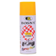 Универсальная акриловая аэрозольная эмаль Bosny желтый лимон (25) RAL 1003