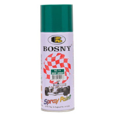 Универсальная акриловая аэрозольная эмаль Bosny темно-зеленый (13) RAL 6005