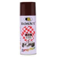 Универсальная акриловая аэрозольная эмаль Bosny красно-коричневая (29) RAL 3009