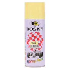 Универсальная акриловая аэрозольная эмаль Bosny бледно-желтый (33) 