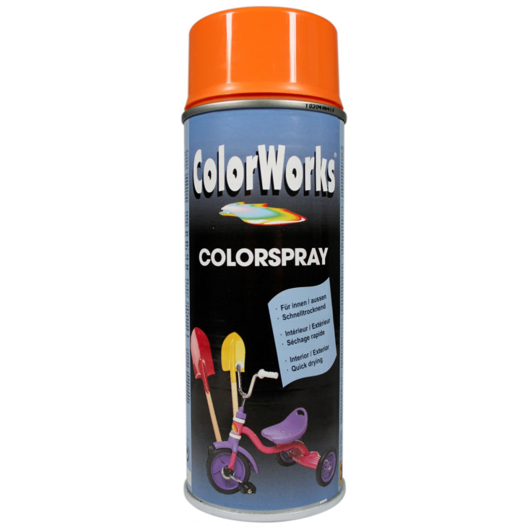 Эмаль аэрозольная универсальная декоративная Color Works Ral 2003 оранжевая (918527)