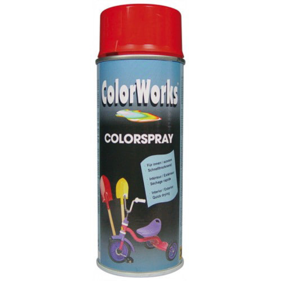 Эмаль аэрозольная универсальная декоративная Color Works Ral 3002 сигнально-красная (918506)