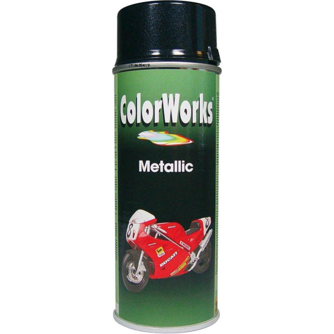 Краска с эффектом металлик черная Color Works (918584)