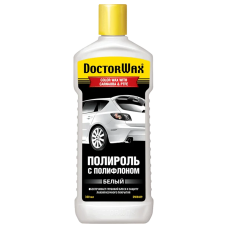 Полироль кузова с полифлоном белая Doctor Wax DW8409, 300 мл (738409)