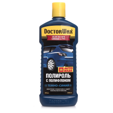Полироль кузова с полифлоном темно-синяя Doctor Wax DW8433, 300 мл (738433)