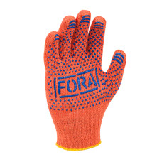Перчатки FORA трикотажные с ПВХ точкой DOLONI (509415)