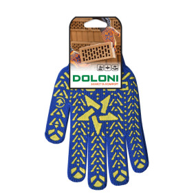 Перчатки "Звезда" трикотажные с желтой звездой DOLONI (509512)