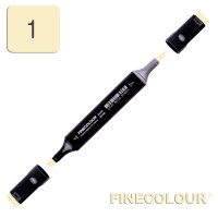 Маркер спиртовой Finecolour Brush 001 лютик Y1 (EF102-1)