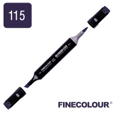 Маркер спиртовий Finecolour Brush 115 пігментований фіолетовий B115 (EF102-115)