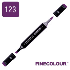 Маркер спиртовий Finecolour Brush 123 темно-фіолетовий V123 (EF102-123)