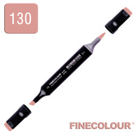 Маркер спиртовой Finecolour Brush 130 коричнево-розовый RV130 (EF102-130)