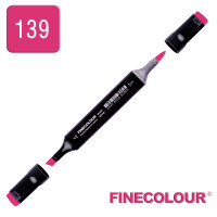 Маркер спиртовой Finecolour Brush 139 глубокий малиновый RV139 (EF102-139)