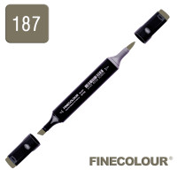 Маркер спиртовой Finecolour Brush 187 BSDS серый №8 BSDSG187 (EF102-187N)