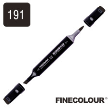 Маркер спиртовий Finecolour Brush 191 чорний BL191 (EF102-191)